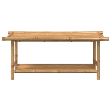 vidaXL Stolik kawowy, 110x55x45 cm, bambusowy
