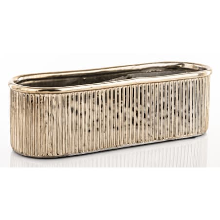 Kwietnik-osłonka kamionkowa 12x38x12 cm złota