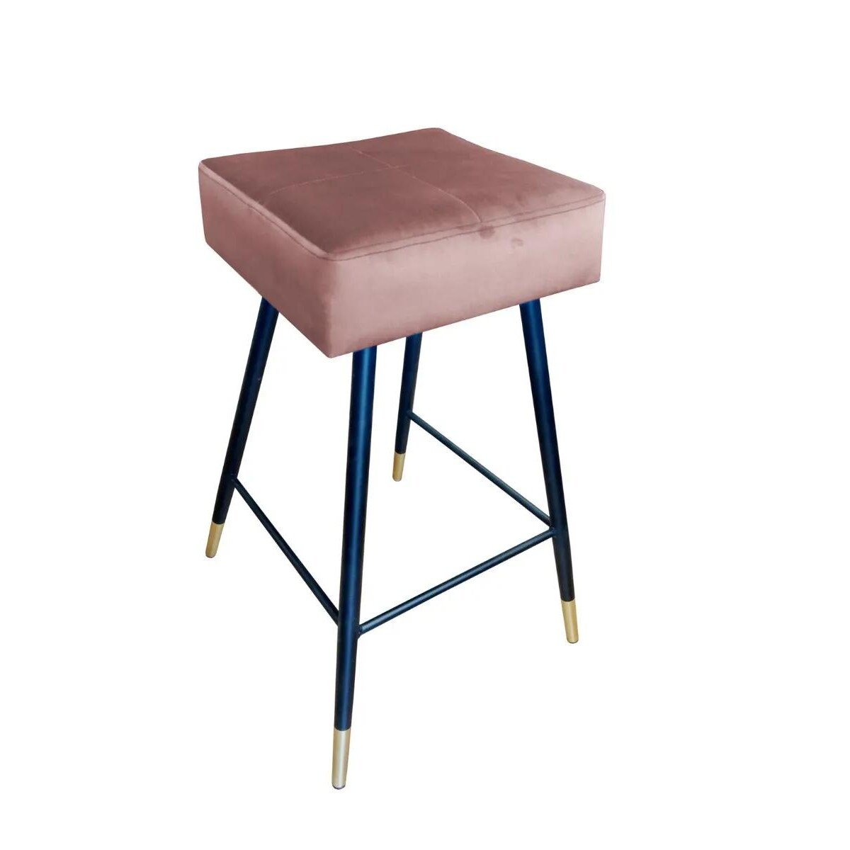 Hoker niski OLIMP VELVET GOLD różowy