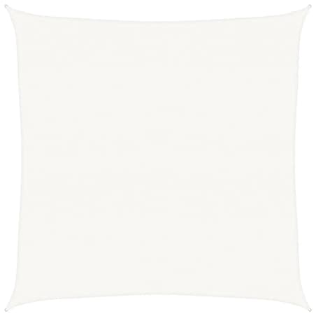 vidaXL Żagiel przeciwsłoneczny, 160 g/m², biały, 6x6 m, HDPE