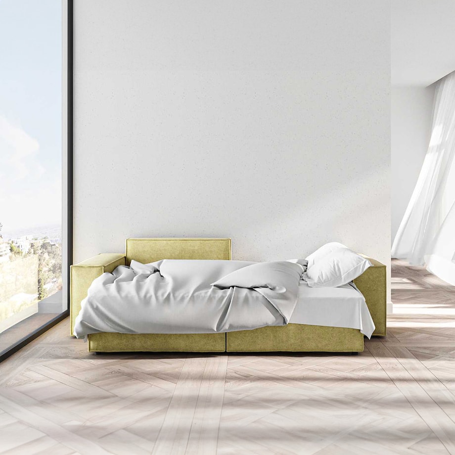 Melow Sofa narożna - oliwkowa