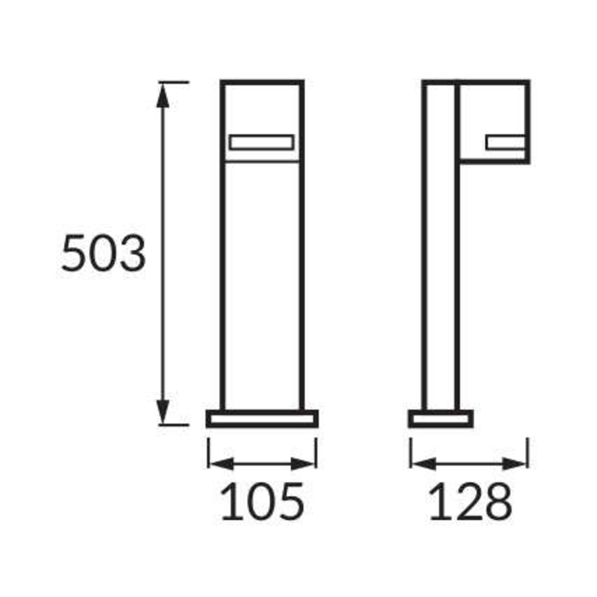 Słupek LAMPA stojąca FOREST 03602 Ideus ogrodowa OPRAWA stojąca IP54 outdoor grafitowa