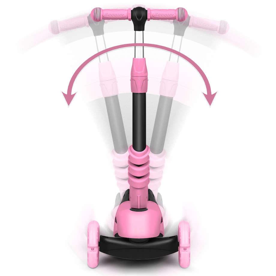 Hulajnoga trójkołowa balansowa dla dzieci 3w1 Ricokids Todi różowa