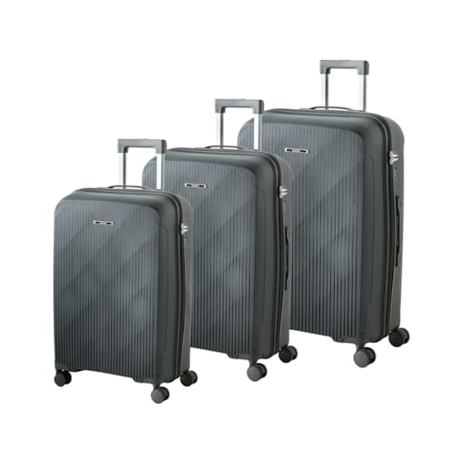 Zestaw 3 walizek TONSAI Ciemnoszary