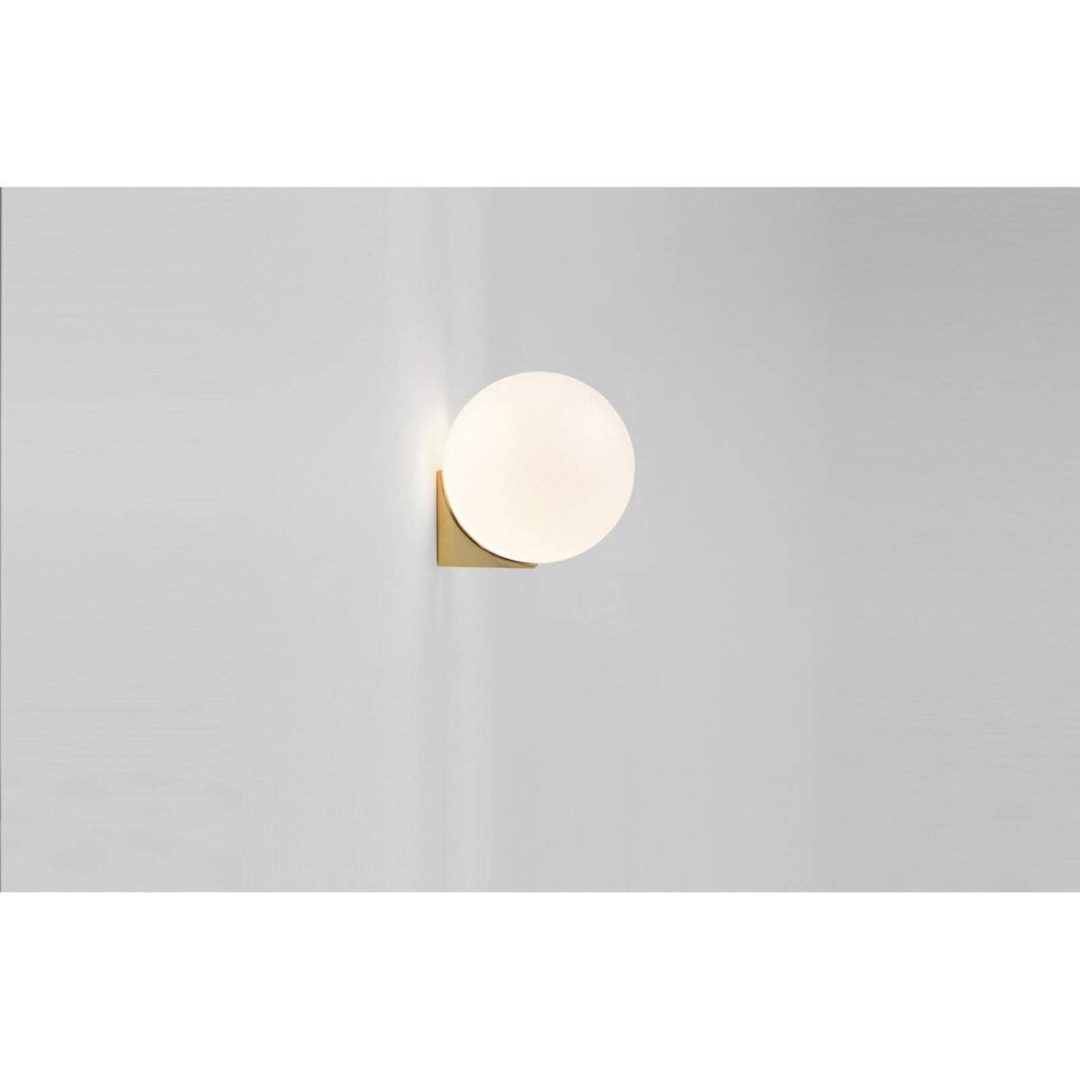 Kulista lampa ścienna Boll MSE010400223 biała złota