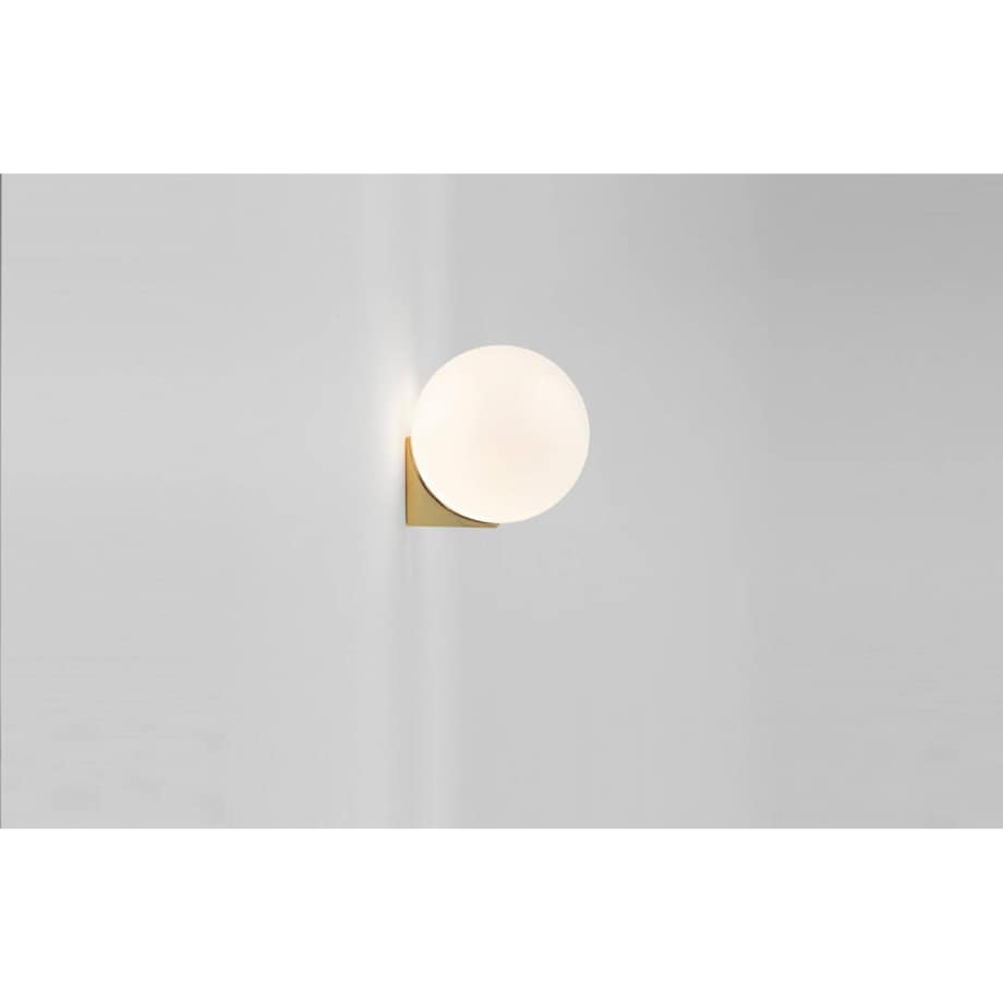 Kulista lampa ścienna Boll MSE010400223 biała złota