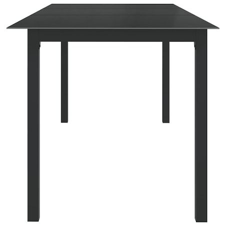 vidaXL 9-częściowy zestaw mebli ogrodowych, aluminium, antracytowy