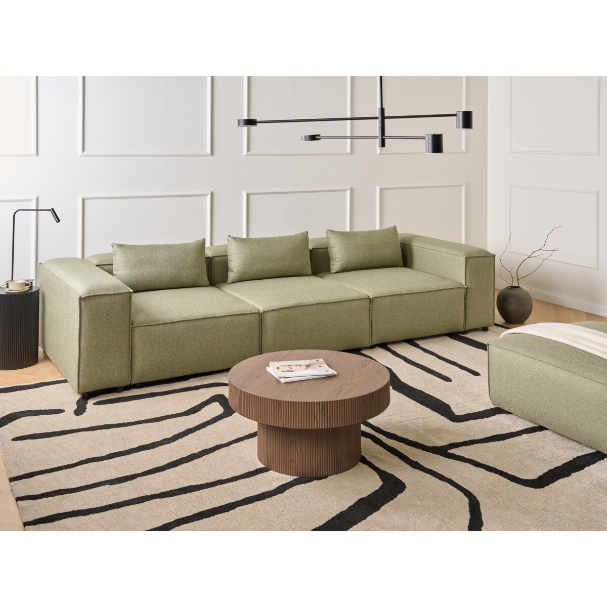 Sofa modułowa dla 3 osób BRANDE Jasnozielony