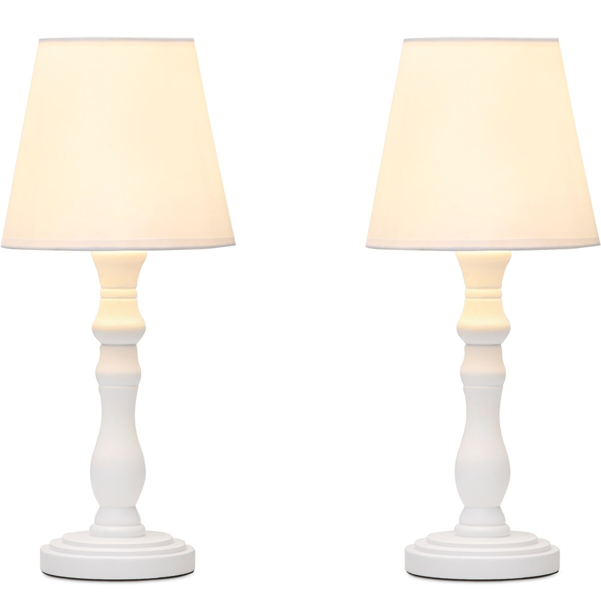 KONSIMO GITTA Lampka nocna 2szt kolor biały