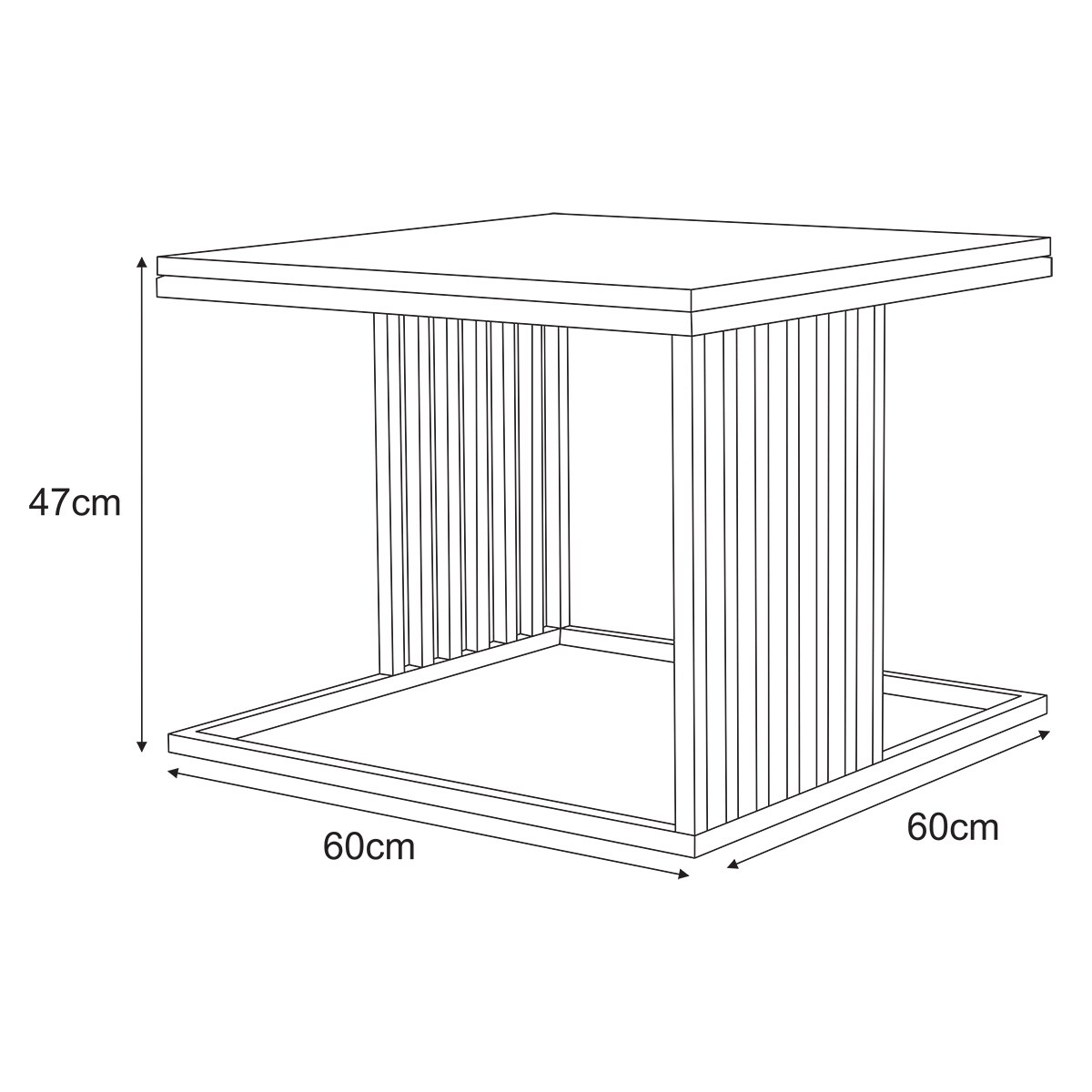 Meble dekoracyjne KS-31 STOLIK z serii KAJA HOME