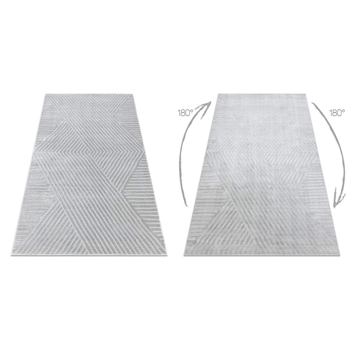 Dywan BALANCE 1503 szary - Geometryczny, 200x290 cm