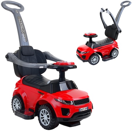 Jeździk FUNFIT KIDS czerwony samochodzik dla dzieci pchacz 3w1 do 27 kg