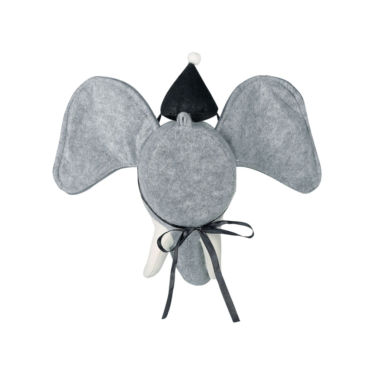 Pluszowa dekoracja ścienna słoń szary BADOU