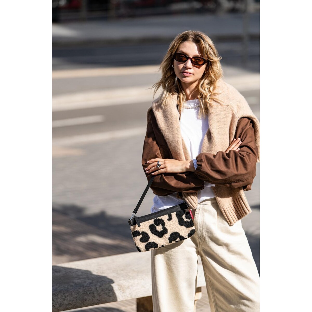Torba MINI POUCH, teddy leo cream