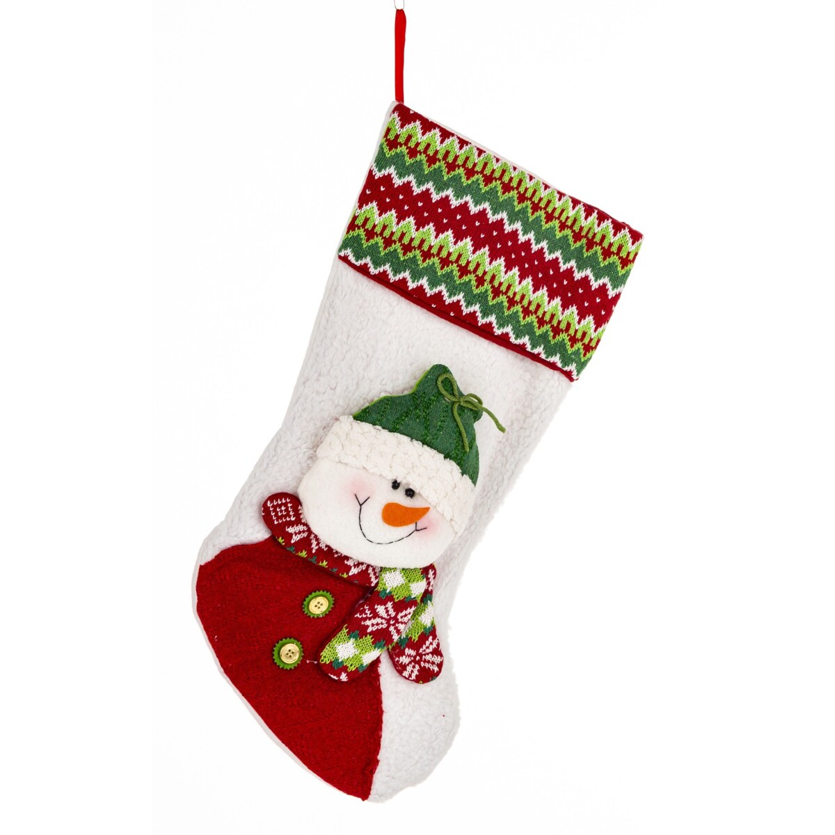 Skarpeta na prezenty 46x26x4 cm NEGULO w zielonej czapce