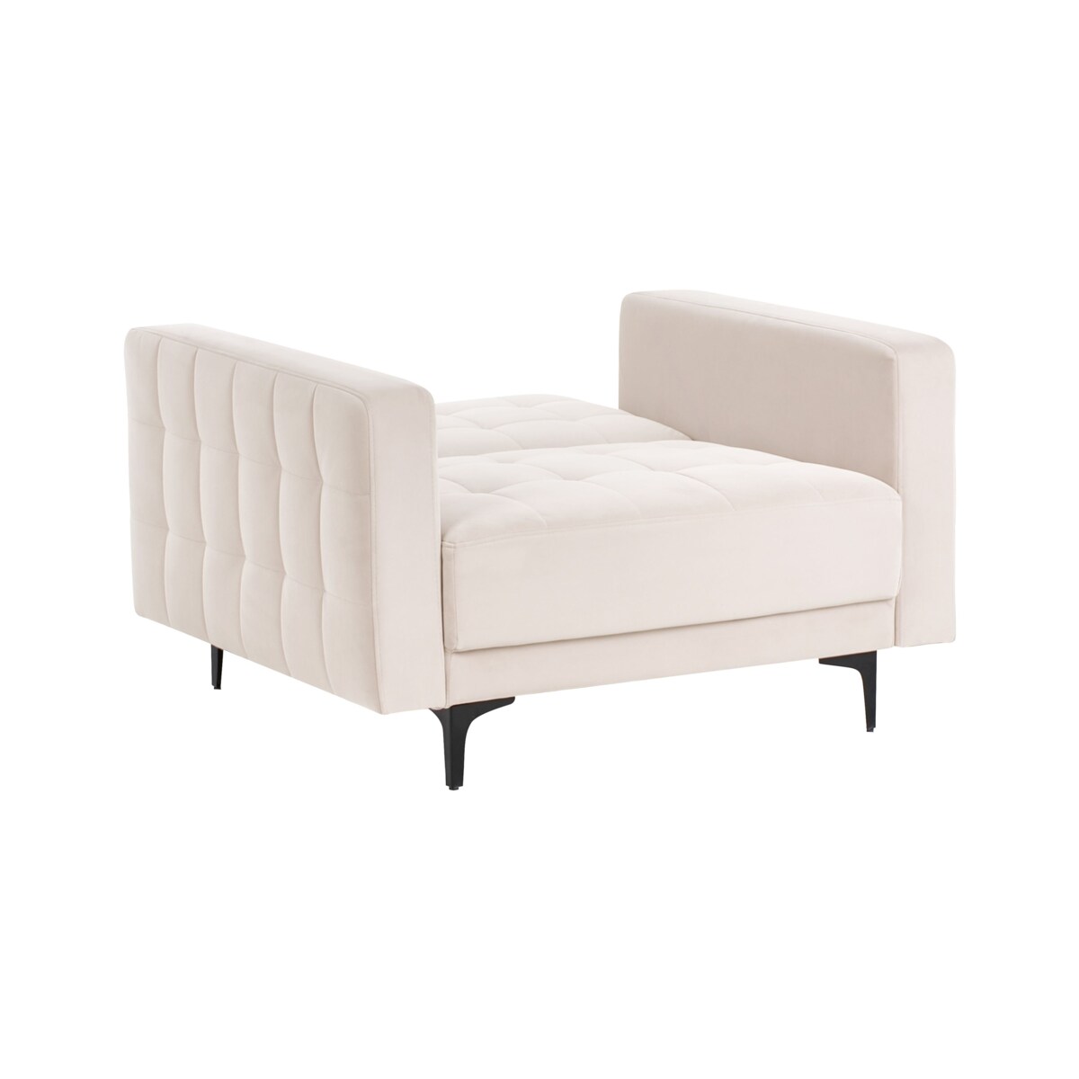 Fotel ABERDEEN Welur Jasnobeżowy