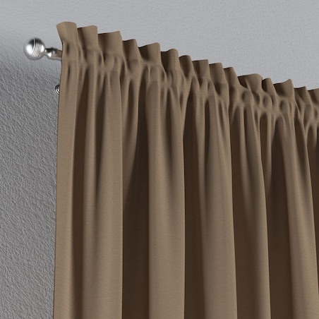 Zasłona na kanale z grzywką 1 szt. 130x245 beżowy