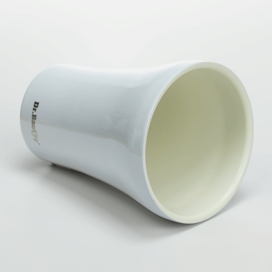 Kubek termiczny do kawy z powłoką ceramiczną Dr.Bacty Apollo - 227 ml - biały