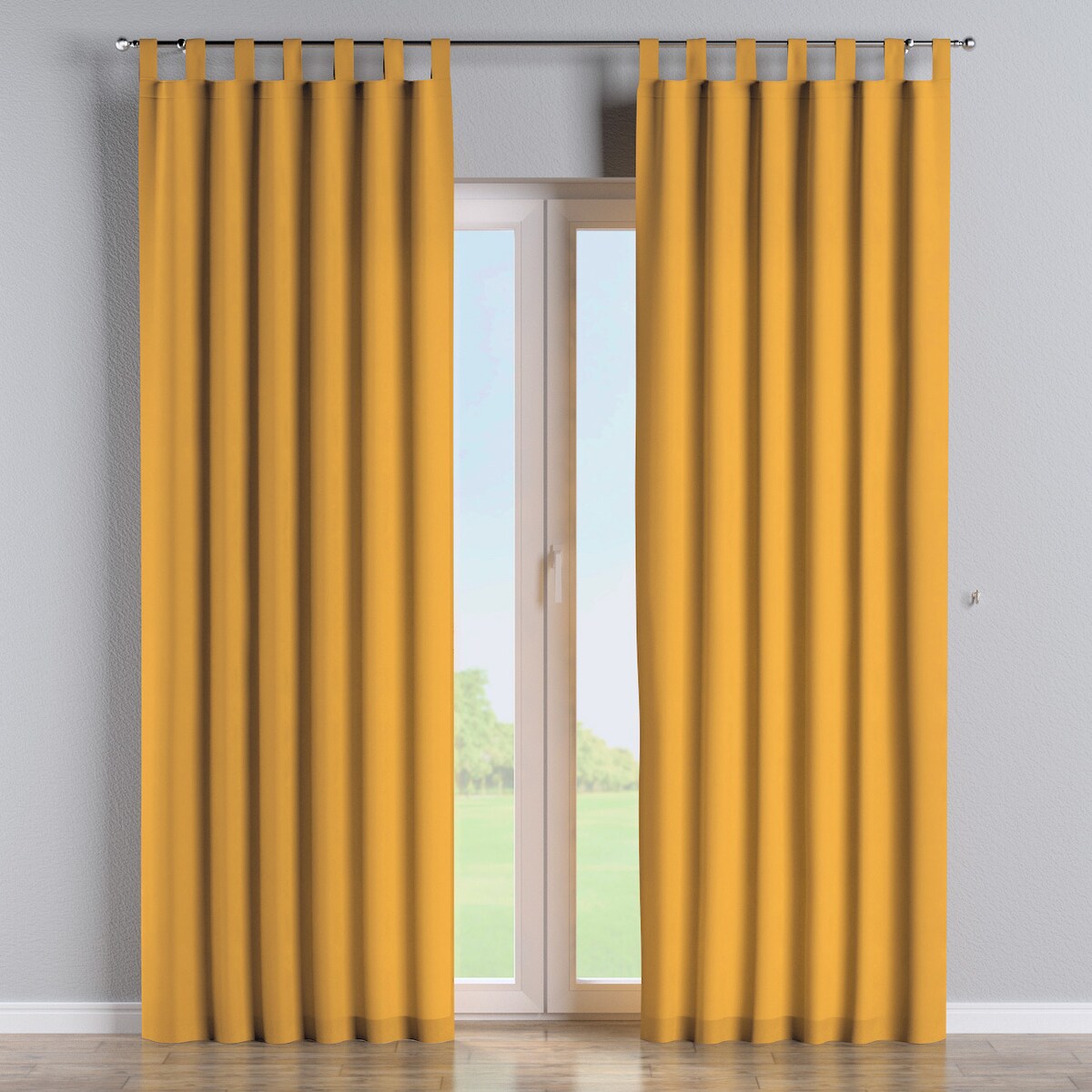 Zasłona na szelkach 1 szt. 130x245 miodowy