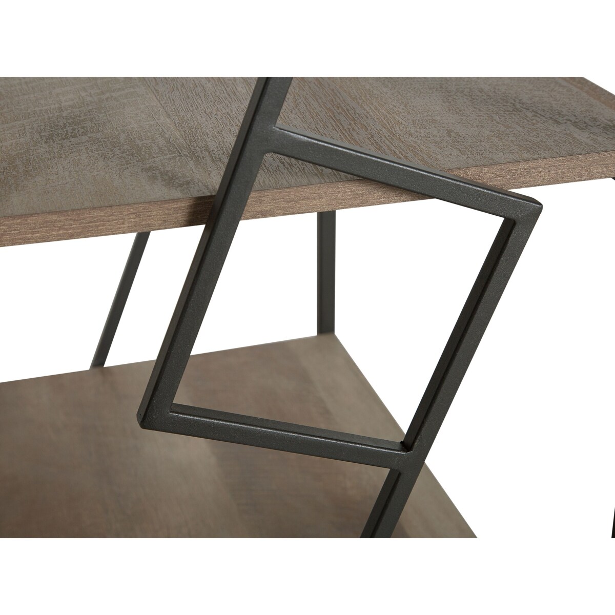 Regał 5 półek ciemne drewno FORRES