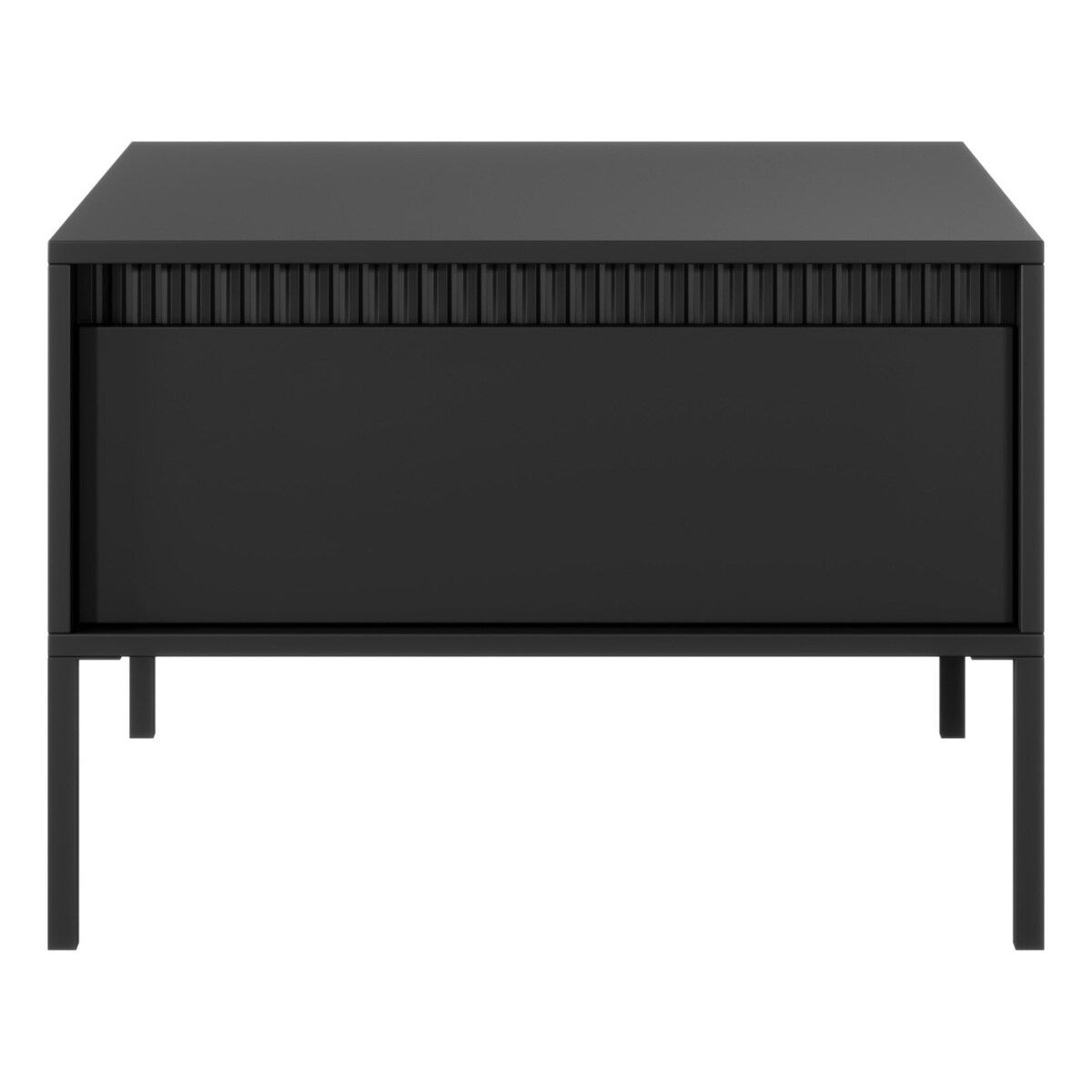 Stolik kawowy z szufladą 48,4x68x68 cm LEMAL czarny