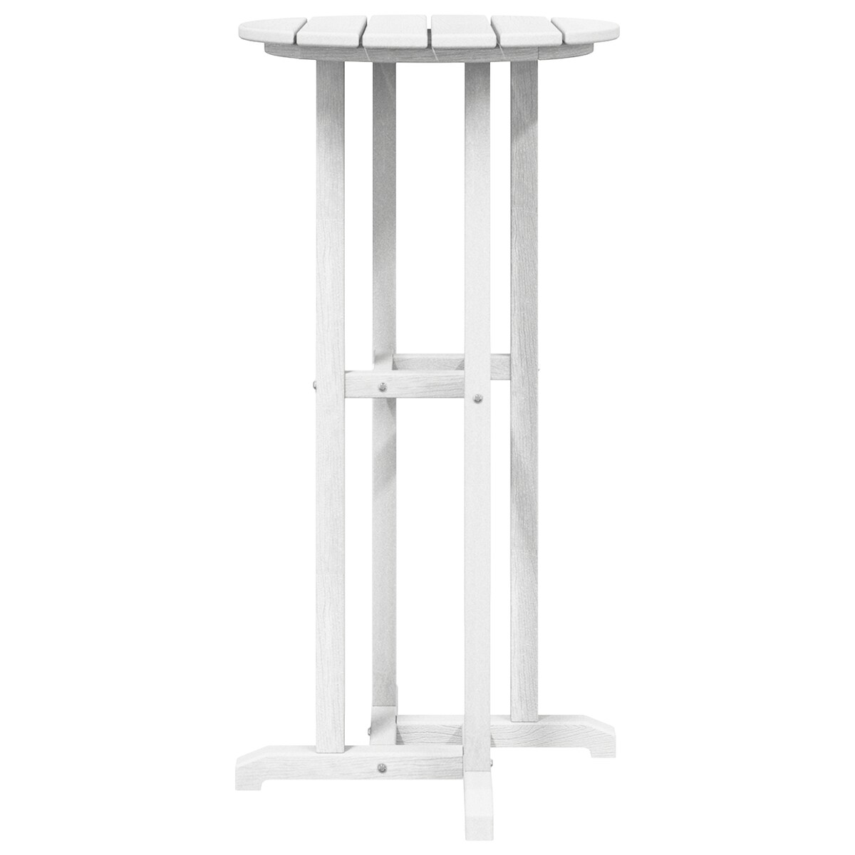 vidaXL Stół Barowy Biały 55x55x107 cm HDPE