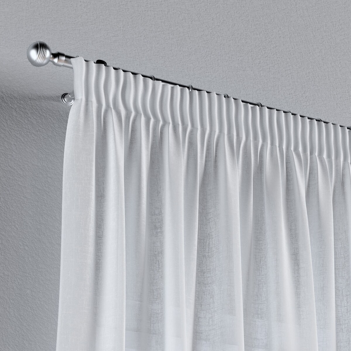 Zasłona na taśmie marszczącej 1 szt. 130x260 prześwitujący ecru