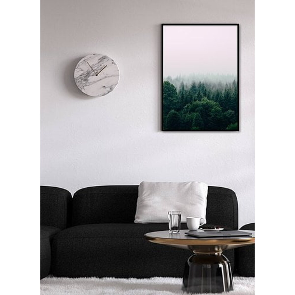 Poster Story, Plakat, Obraz - Las Otulony Mgłą, wymiary 30 x 42 cm