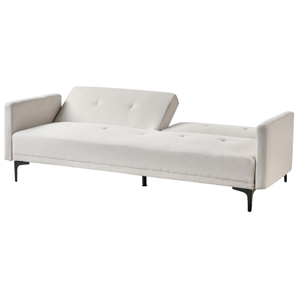 Sofa rozkładana dla 3 osób LUCAN Jasnobeżowy