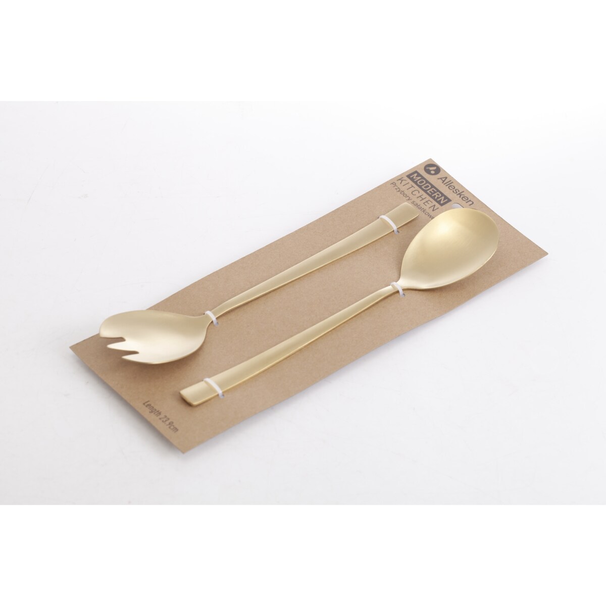 MODERN KITCHEN komplet 2 łyżek sałatkowych 23,8cm złote