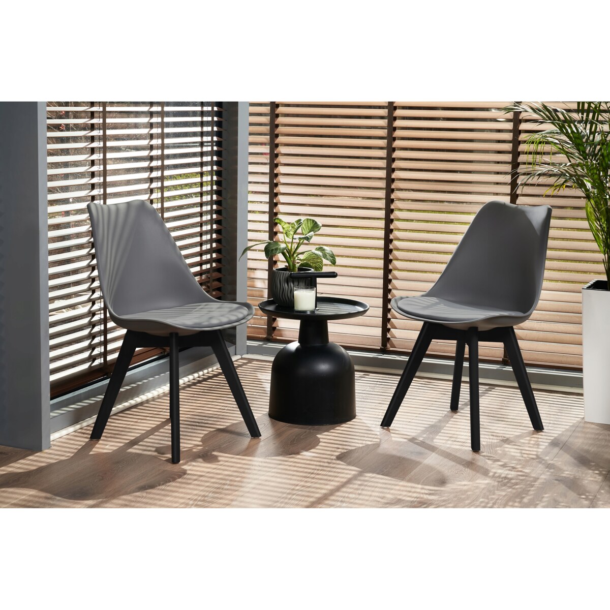 Krzesło kuchenne wygodne OSLO szare