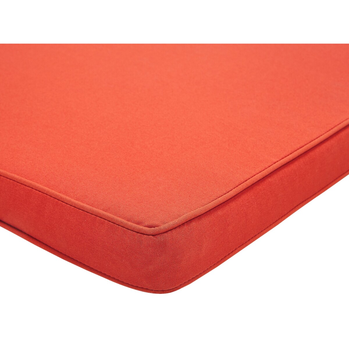 Ławka ogrodowa z certyfikowanego drewna 120 cm z poduszką czerwoną VIVARA