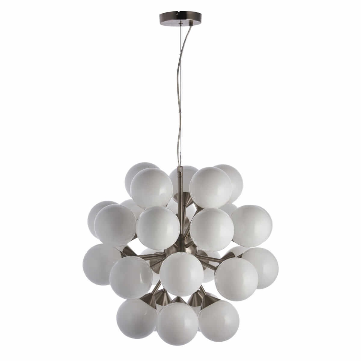 Molekułowa lampa wisząca Oscar 77587 Endon wielopunktowa biała nikiel