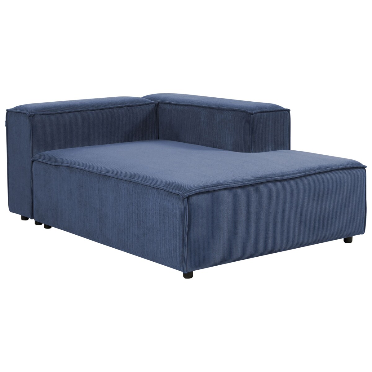 Szezlong lewostronny ARDAL Sztruks Ciemnoniebieski