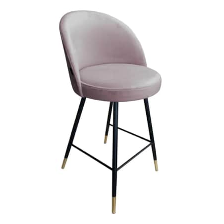 Hoker niski TANEW VELVET GOLD jasno różowy