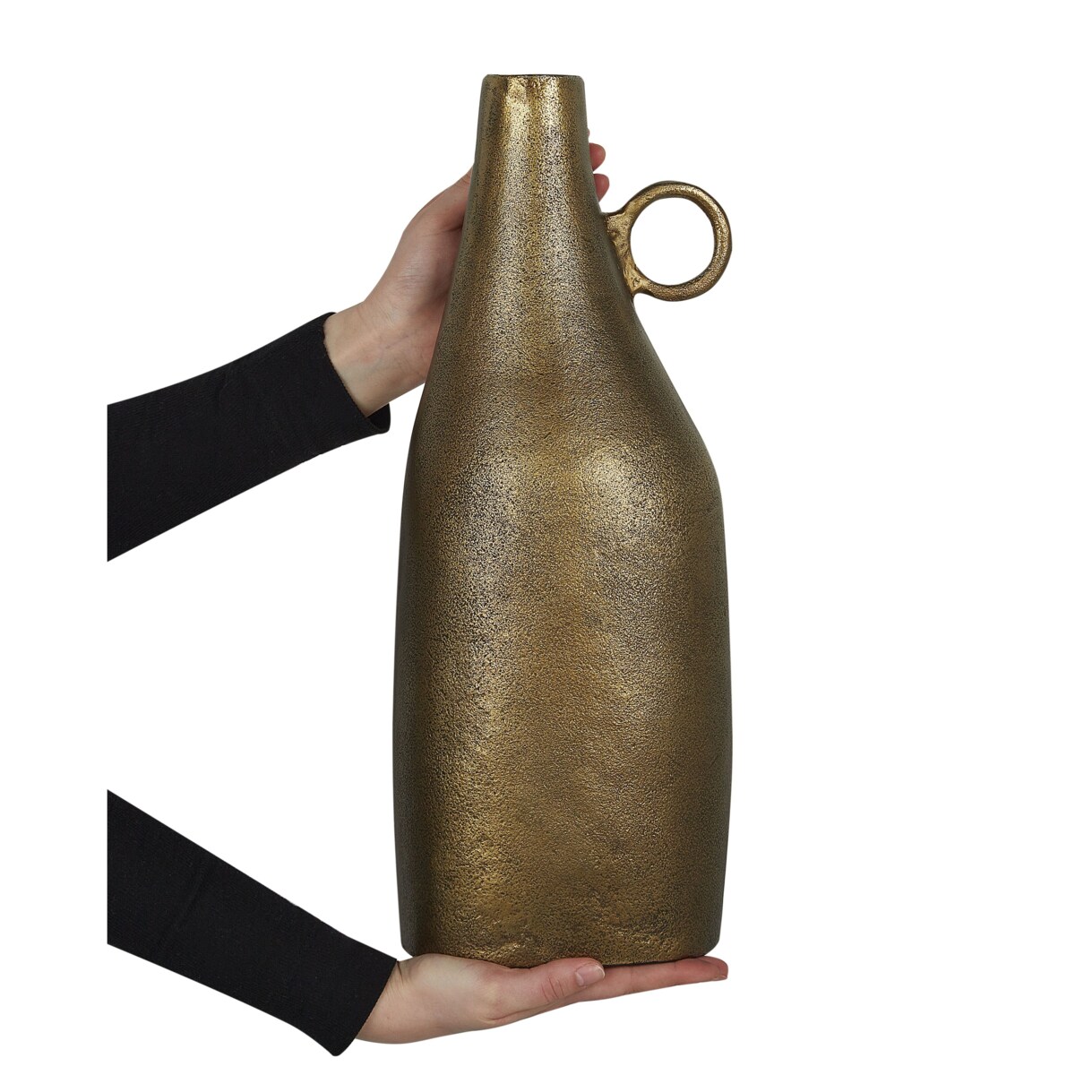 Aluminium Wazon dekoracyjny 46 Mosiężny Złoty SAMBHAR