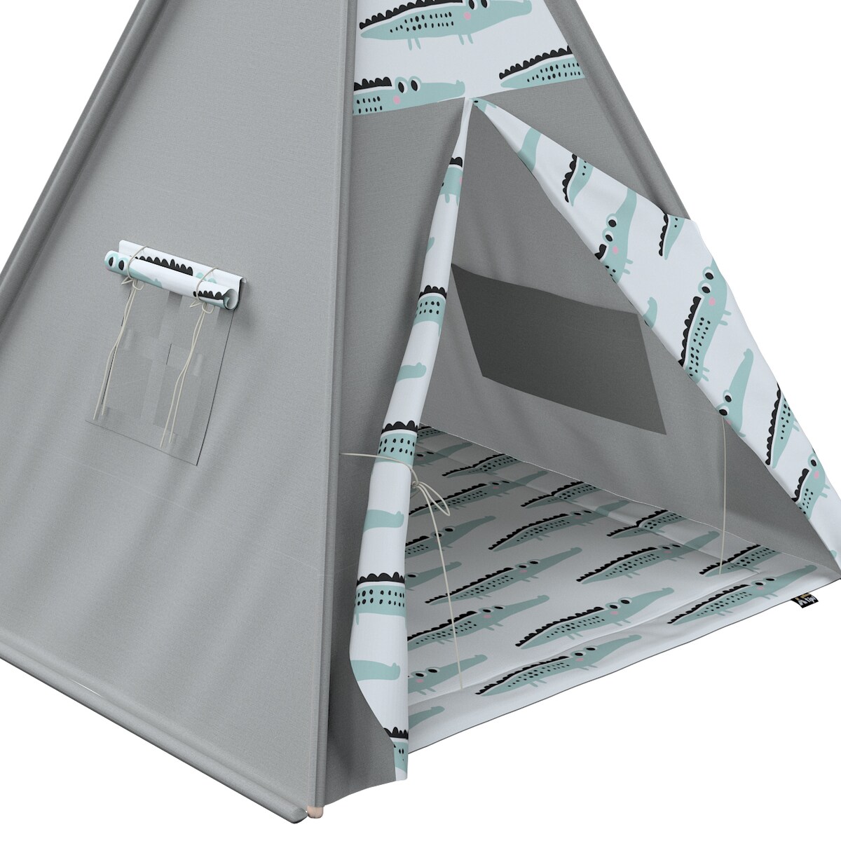 Mata do tipi, ecru-zielony, 110x110, Magic Collection