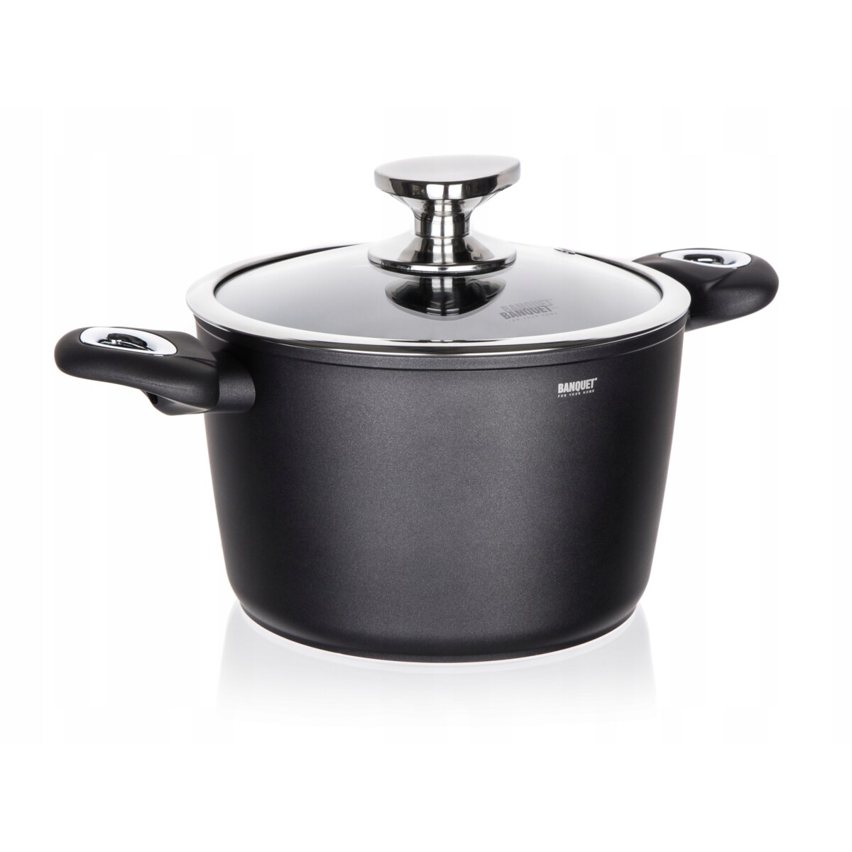 GARNEK aluminiowy 3,3L do gotowania obiadu zupa jedzenia na prezent wysoki