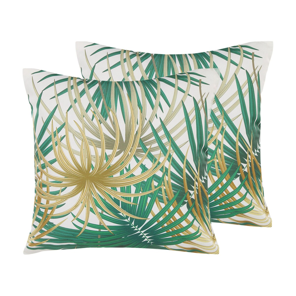 2 poduszki ogrodowe w liście 45 x 45 cm wielokolorowe GAIANA