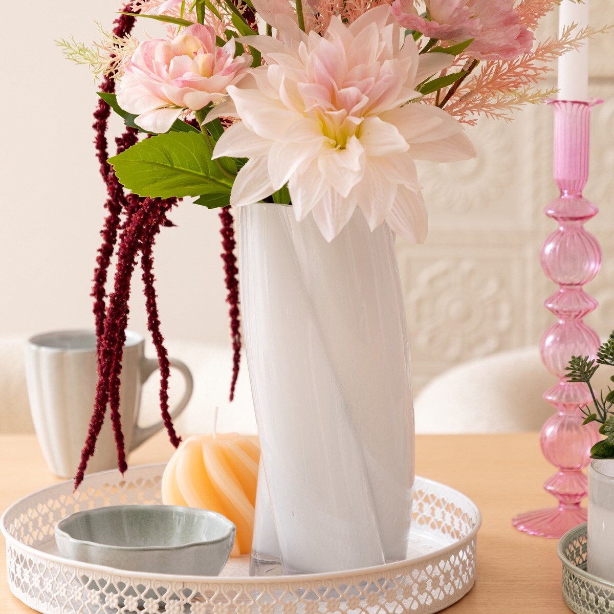 Szklany wazon WILD ROMANCE, Ø 10,5 cm