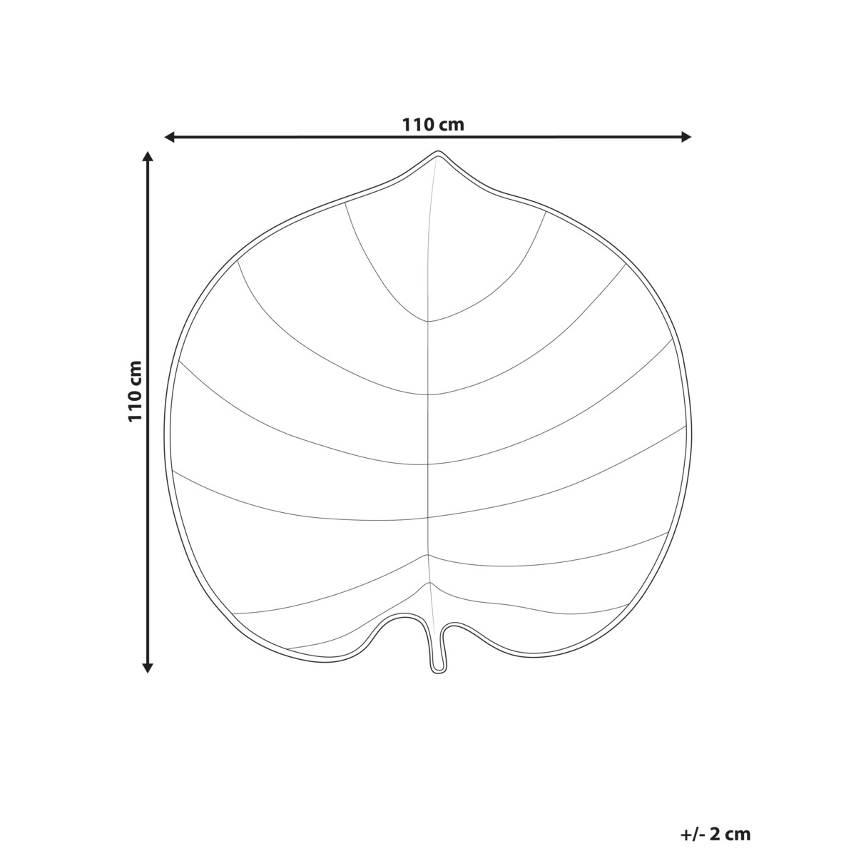 Mata do zabawy liść 110 x 110 cm jasnozielona EOLIA