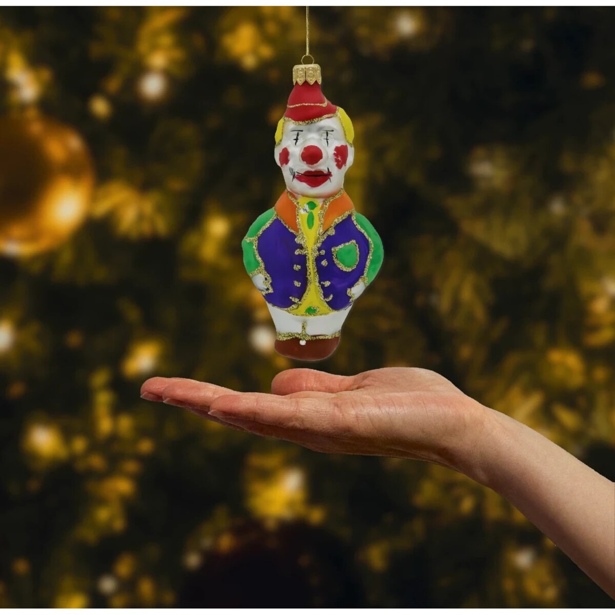 Bombka choinkowa: Klaun kolorowy