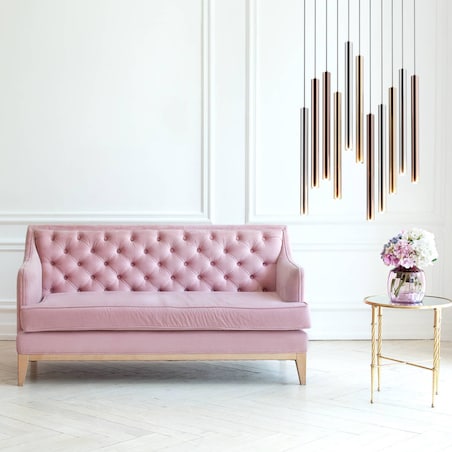 LAMPA wisząca LOYA P0461-11A-B5SC Zumaline metalowa OPRAWA zwis LED 55W 3000K sople tuby chrom miedź złote