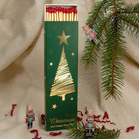 Zapałki extra długie "Złota Choinka"