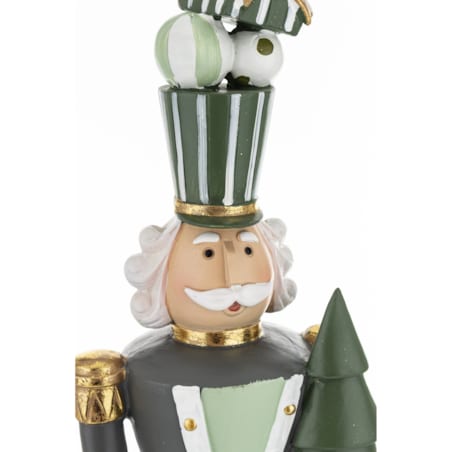 Dziadek do orzechów z choinką w ręku 49,5x10,5 cm
