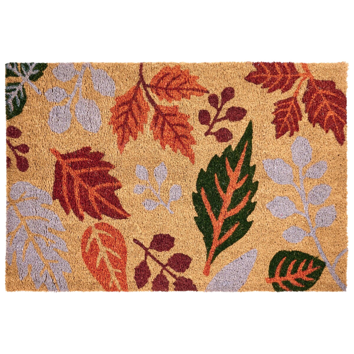 Wycieraczka DAGATAN Kolorowy 60 x 90 cm Liść Włókno kokosowe