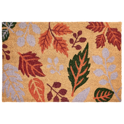 Wycieraczka DAGATAN Kolorowy 60 x 90 cm Liść Włókno kokosowe