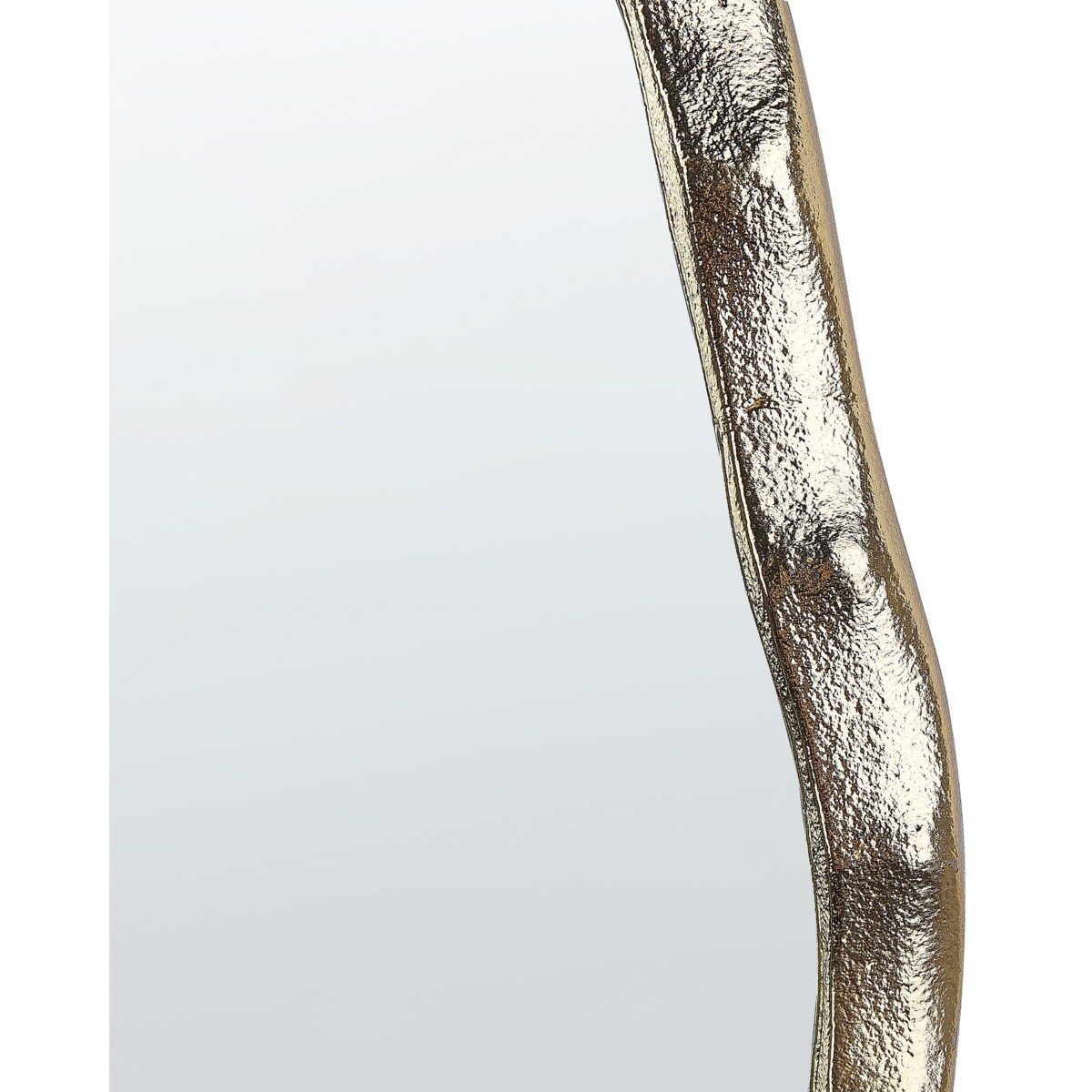 Lustro ścienne 50 x 32 cm złote DAMOH