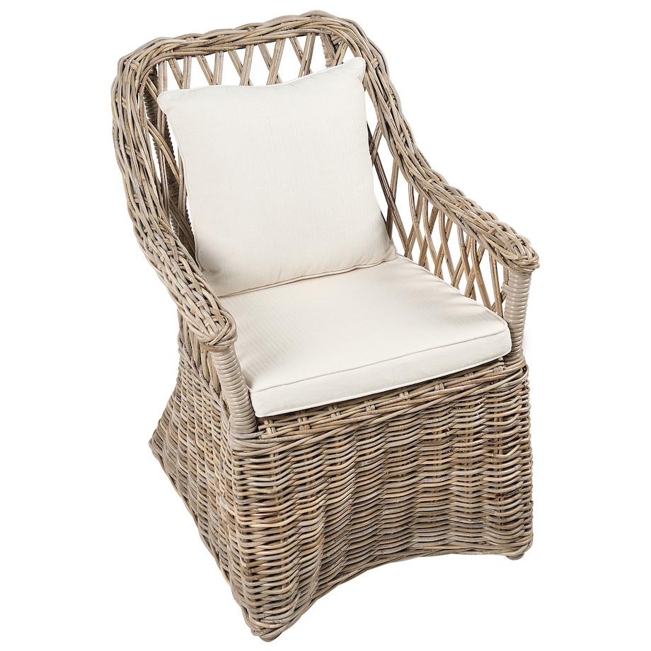 Fotel ogrodowy MAROS II Rattan Naturalny
