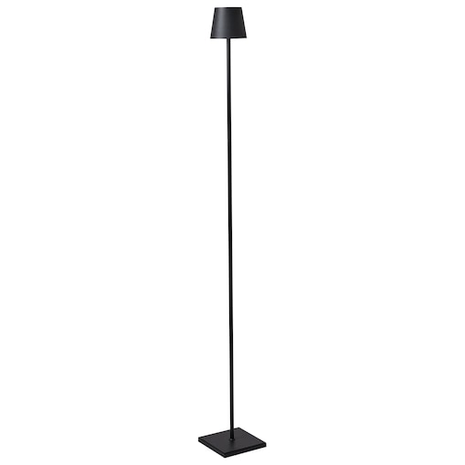 Bezprzewodowa lampa podłogowa LED GAVARRESA Ze ściemniaczem Metal Czarny